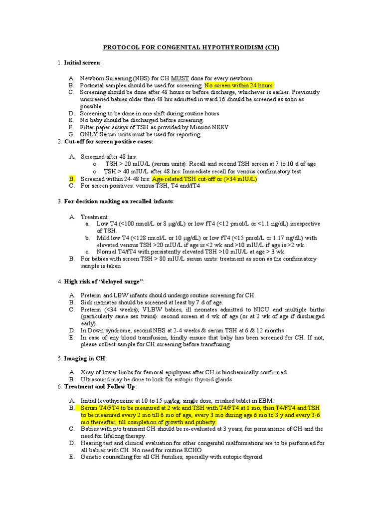 CONGENITAL HYPOTHYROIDISM GUIDELINES PDF visual data 3