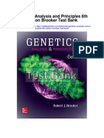 Genetics Analysis and Principles 6th Edition Brooker Test Bank