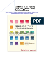 Issues and Ethics in The Helping Professions 10th Edition Corey Solutions Manual