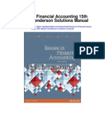 Issues in Financial Accounting 15th Edition Henderson Solutions Manual