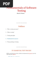 Fundamentals of Testing-II