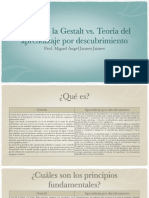 Teoría de La Gestalt vs. Teoría Del Aprendizaje Por Descubrimiento