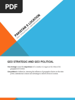 Pakistan S Geo Stratgic