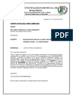 INFORME 04-Informe Visacion de Planos de La Junta Vecinal COMUNAL RURAL LA CHANCADORA