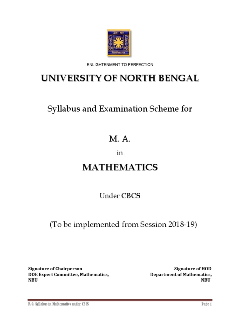 Syllabus Pdf Ring Mathematics Number Theory