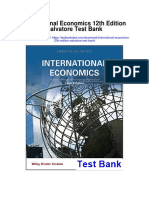 International Economics 12th Edition Salvatore Test Bank