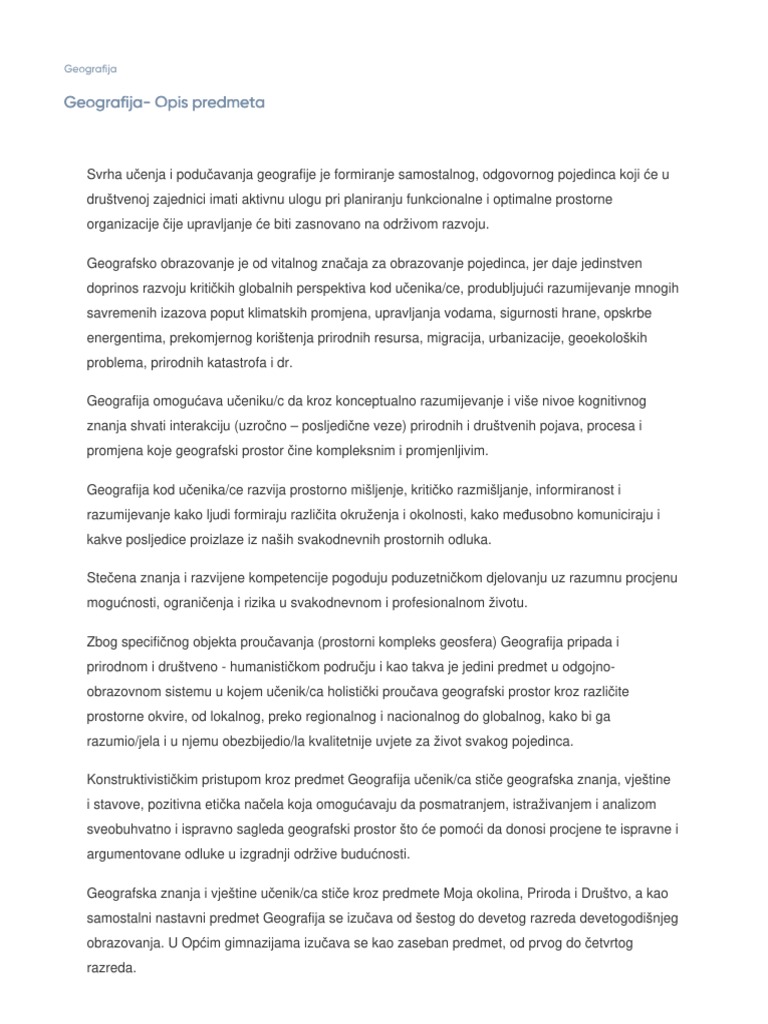 Geografija | PDF