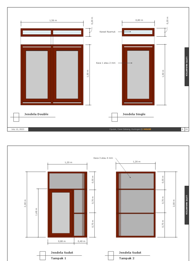 Detail Pintu Dan Jendela | PDF