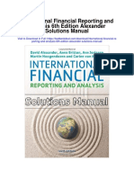 International Financial Reporting and Analysis 6th Edition Alexander Solutions Manual