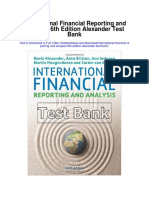 International Financial Reporting and Analysis 6th Edition Alexander Test Bank