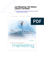 International Marketing 14th Edition Cateora Test Bank