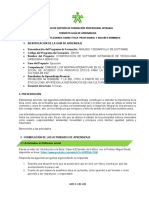 Proceso de Gestión de Formación Profesional Integral Formato Guía de Aprendizaje