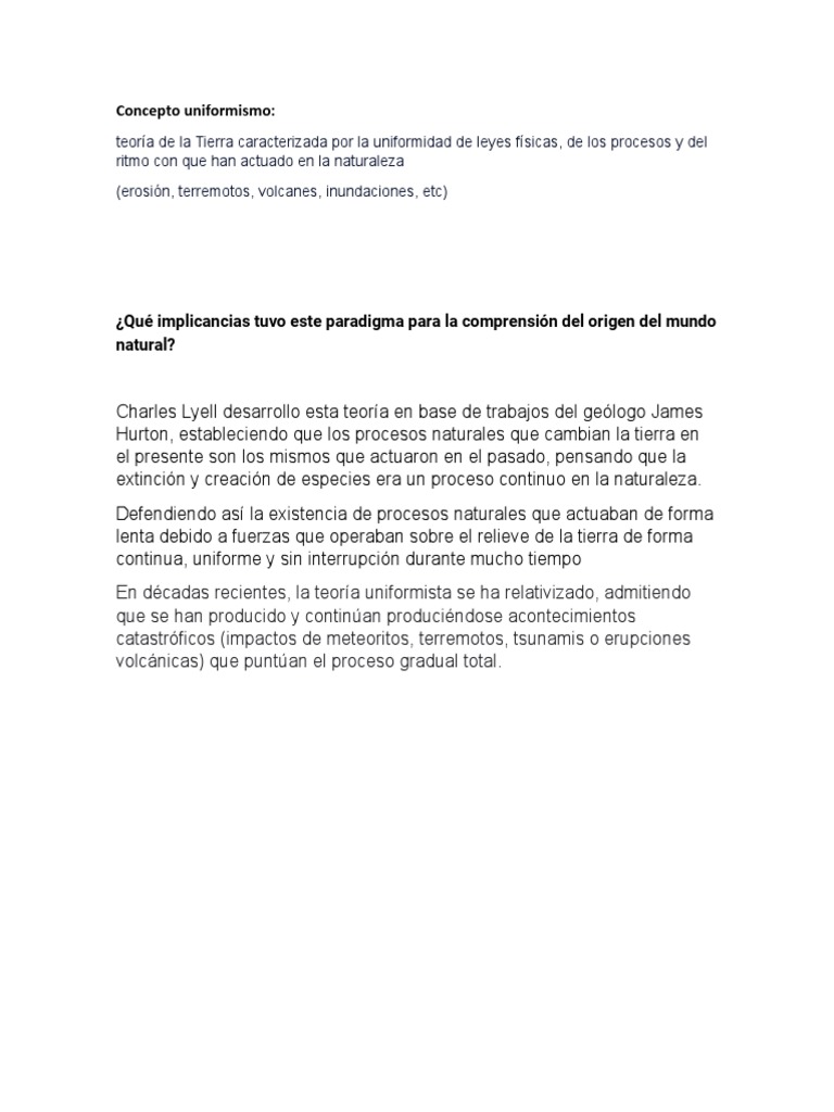 Concepto Uniformismo PDF