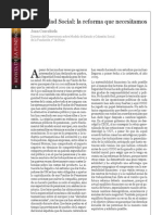 Reforma Seguretat Social. Revista Fundacio 1 de Maig