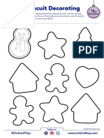 Biscuit Decorating Activity Sheet