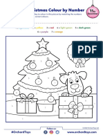 New Christmas Colour by Number Activity Sheet