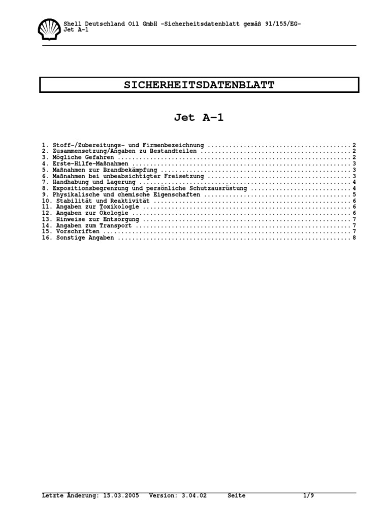 Jet A 1 | PDF