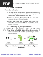 CS8078 UNIT 1 Carbon Footprint
