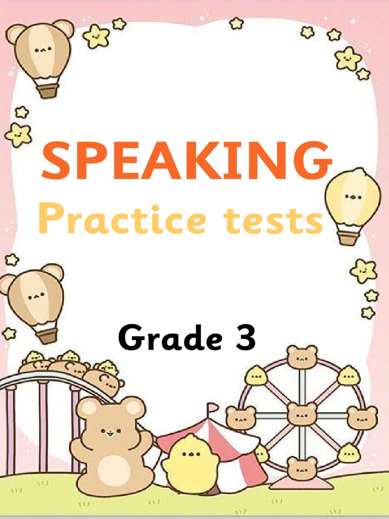 Speaking Test Grade 3 | PDF
