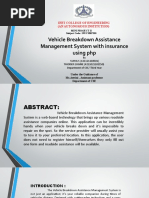 Vehicle Breakdown Assistance Management System With Insurance Using PHP