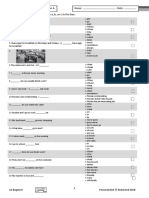 PB AmE A1 Unit Test U4 Version A