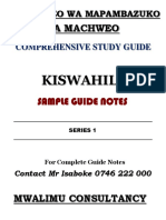 Mwongozo Wa Mapambazuko Sample Model14012023019