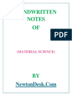 Material Science Study Notes