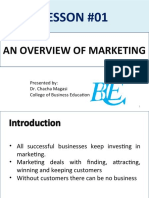 Lesson 1 - An Overview of Marketing