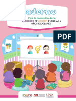 Cuaderno Promocin de La Igualdad de Gnero en Nias 2023