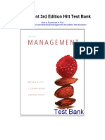 Management 3rd Edition Hitt Test Bank