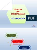Teks Tanggapan (Struktur & Ciri Kebahasaan) PDF
