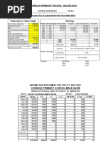 Income Tax Calculation Chart
