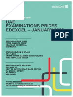 Edexcel Price List - Jan 2023