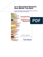 Introduction To Educational Research 1st Edition Mertler Test Bank