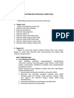 Sistematika Proposal Penelitian