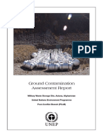 Ground Contamination Assessment Report Military Waste Storage Site, Astana, Afghanistan-2006ground Contamination Report Afghanistan PDF