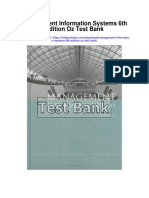 Management Information Systems 6th Edition Oz Test Bank