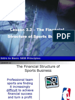 Financial Structure of Sports Biz