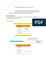 Organización y Presentación de Datos