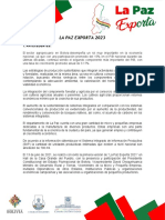 La Paz Exporta 2023 Documento Proyecto Ultimo