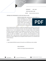 Aersonamiento Narleny Vasquez Rios Sexta Sala Penal de Lima