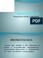 BROMATOLOGÍA Presentación