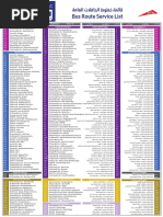 RTA Bus Route List 2022