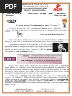 2 Atividade de Ciências 7º e 8º Ano