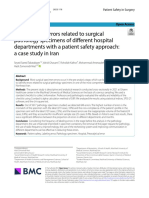 Evaluation of Errors Related To Surgical Pathology Specimens of Different Hospital Departments With A Patient Safety Approach: A Case Study in Iran
