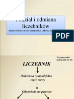 Podział I Odmiana Liczebników - Klasa VI