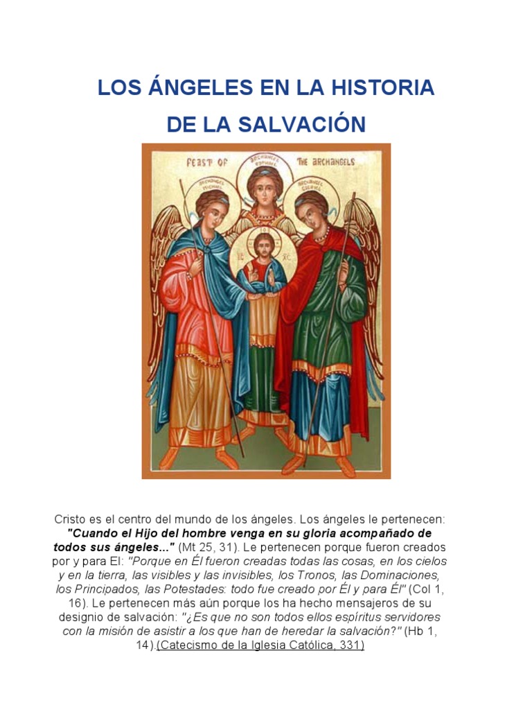 Los ángeles en la Historia de la Salvación Mary, Mother