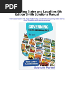 Governing States and Localities 6th Edition Smith Solutions Manual