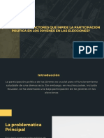 ¿Cuales Son Los Factores Que Inpide La Participacion Politica en Los Jovenes en Las Elecciones