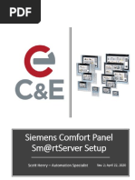 Comfort Panel Smart Server Setup